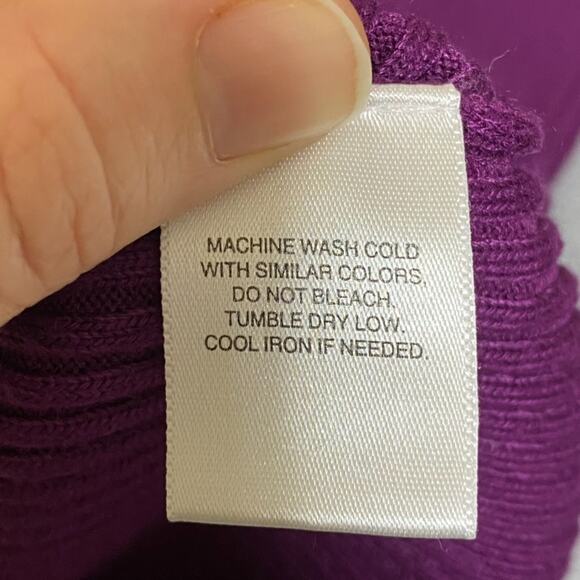 Apostrophe Womens Y2K Ribbed Knit Fitted Sweater Size M Preppy Vneck Twee Fairy - Picture 5 of 8